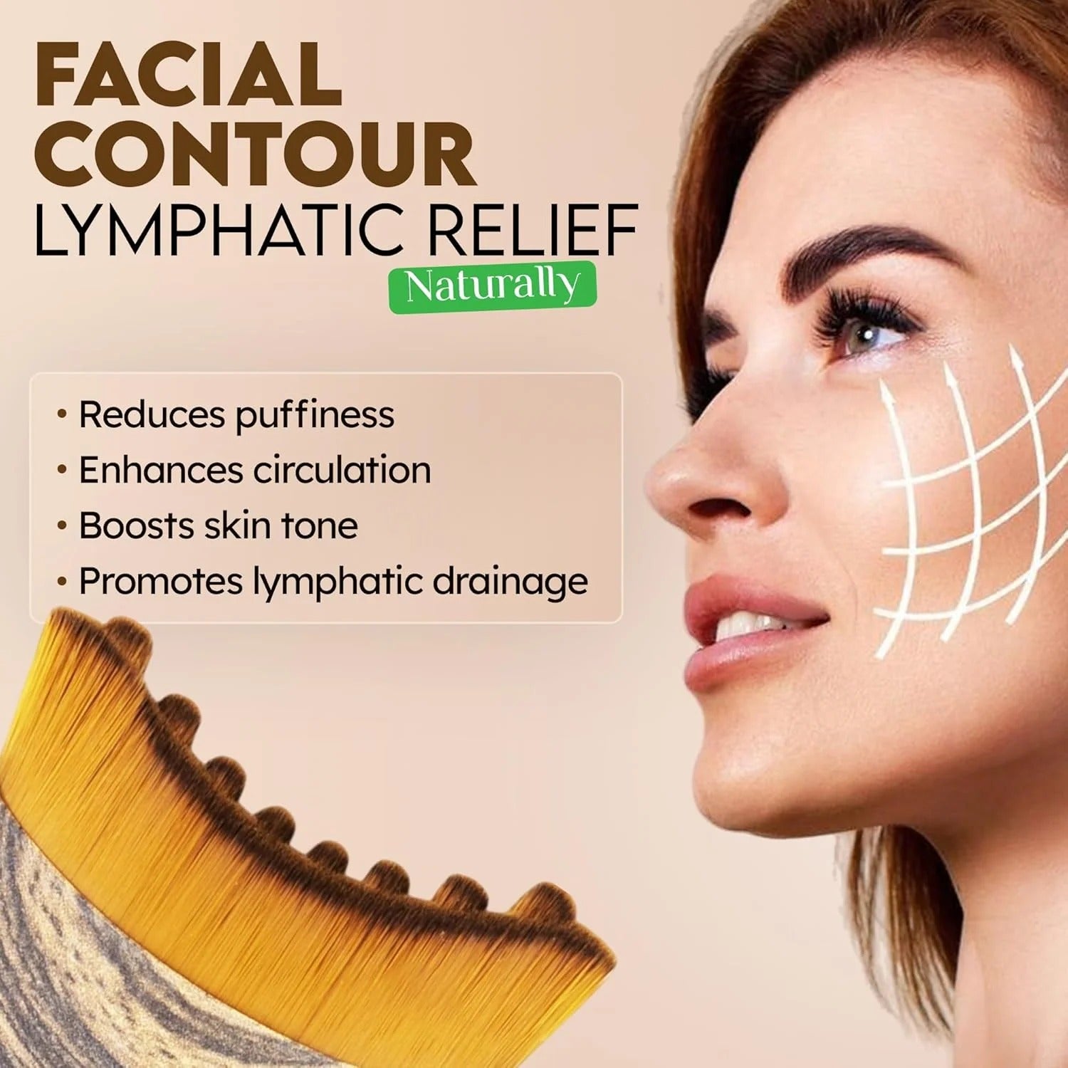 Zaki Lymphatic Drainage Facial Brush